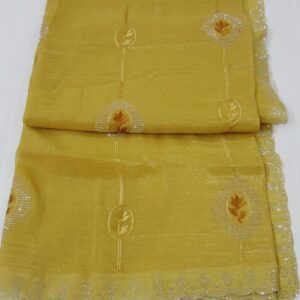 Crush Tissue Designer Saree